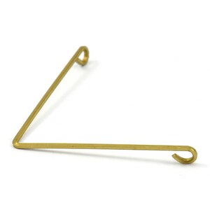 Brass Wire Pendant, 24 Raw Brass Wire Pendant With 2 Holes (35x0.8mm) BS 1766
