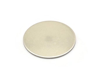 Acciaio tondo grezzo, 8 grezzi per stampaggio in acciaio inossidabile, grezzi circolari (25x0,70 mm) M02898