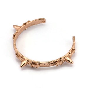 Textured Charm, 1 Rose Gold Plated Textured Charms, Pendant Findings with 2 Holes (103x7x4.5x1.4mm) V039 Q0250