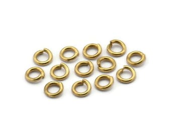 5mm Jump Ring - 500 Raw Brass Jump Rings (5x1mm) A0323