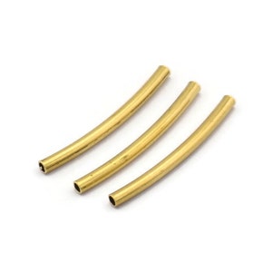 Messing Tube, 100 Stück Gebogenes Messing Tubes (1.5 x 20 mm) D0279