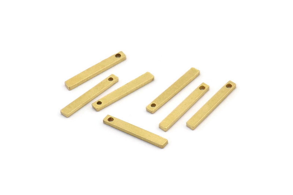 Raw Brass Bar 50 Raw Brass Bars 15x2x1mm A0856 Etsy