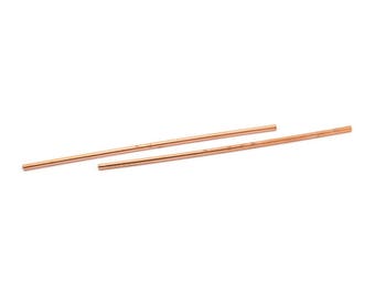 Copper Tube Beads, 12 Raw Copper Tube Beads (2x90mm) BRC228