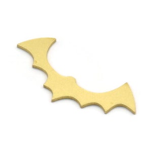 Brass Bat Blanks, 12 Raw Brass Bat Blanks, Earring Findings (15x33x0.80mm) A6383