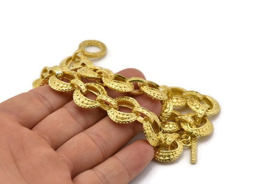Brass Necklace Chain Raw Brass Rope 
