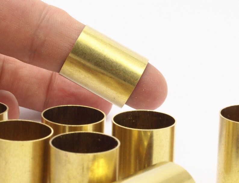 6 Raw Brass Tubes 20x25mm Bs 1493 Etsy