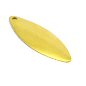 Brass Marquise Charm, 30 Raw Brass Marquise Charms Findings (27mm) Brs 27 A0129