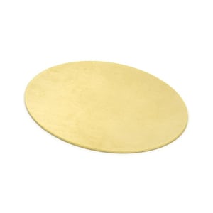 Puede incluir: Un plato de cerámica redondo, de forma ovalada, de color amarillo claro.