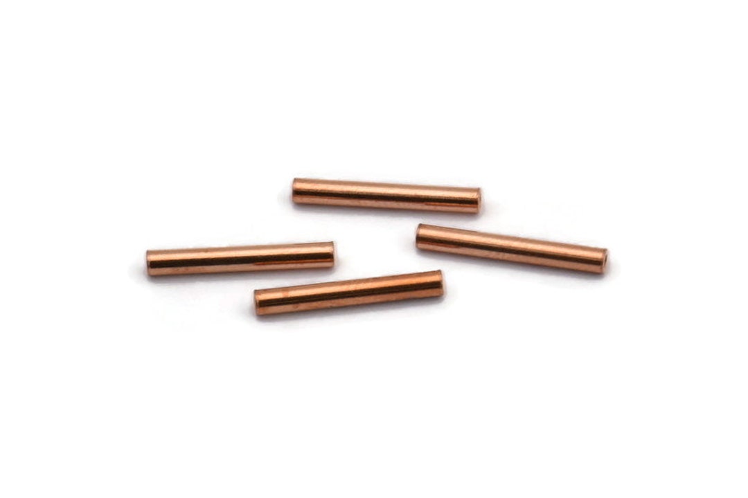 Copper Tube Beads 50 Raw Copper Tube Beads 2x15mm A0664 Etsy
