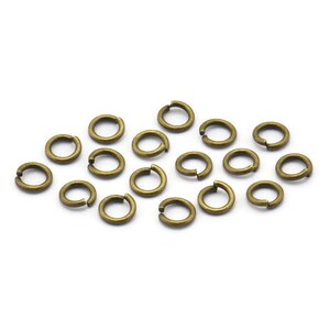 Argola de salto de 4 mm - 500 Conectores de argolas de salto redondas de latão antigo (4x0,70 mm) A0339