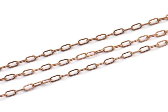 Brass Link Chain Raw Brass Chain Oval 