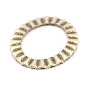 Silver Oval Charm, 4 Antique Silver Plated Brass Wavy Oval Connectors Without Hole, Findings (28x33x1mm) D894