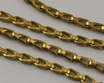 Vintage Chain, Brass Chain, 4 Feet Vintage Raw Brass Chain (3x6mm) ( Z066 )