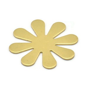 Raw Brass Flower Stamping Blanks (28x0.80mm) D0408--N0680