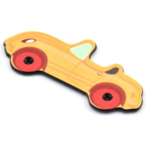 Fridge Magnet Parts, 3 Fridge Plastic Car Magnet Parts (57x25x2.3mm)
