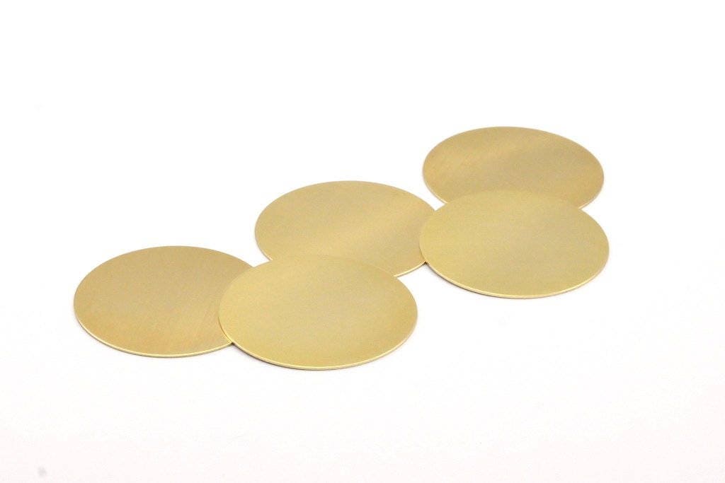 Brass Stamping Blank 10 Raw Brass Stamping Blanks Disces Etsy