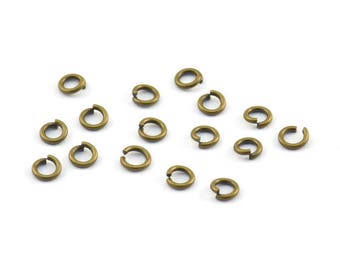 3mm Jump Rings - 500 anneaux antiques de saut en laiton (3mm) A0374