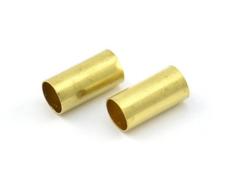 Brass Round Tubes, 50 Raw Brass Tubes (5x10mm) Bs 1461