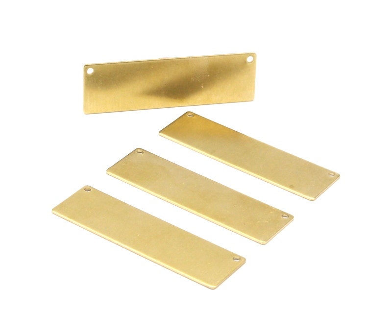 Brass Stamping Blank 10 Raw Brass Stamping Blank with 2 Etsy