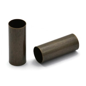 Antique Brass Tube 5 Antique Brass Plated Tubes (12x30mm) Bs 1476