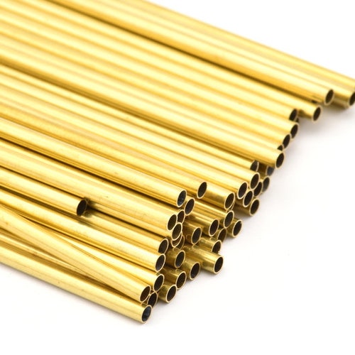 3mm Brass Tubes Customize Size 24 Raw Brass Tube Beads Etsy