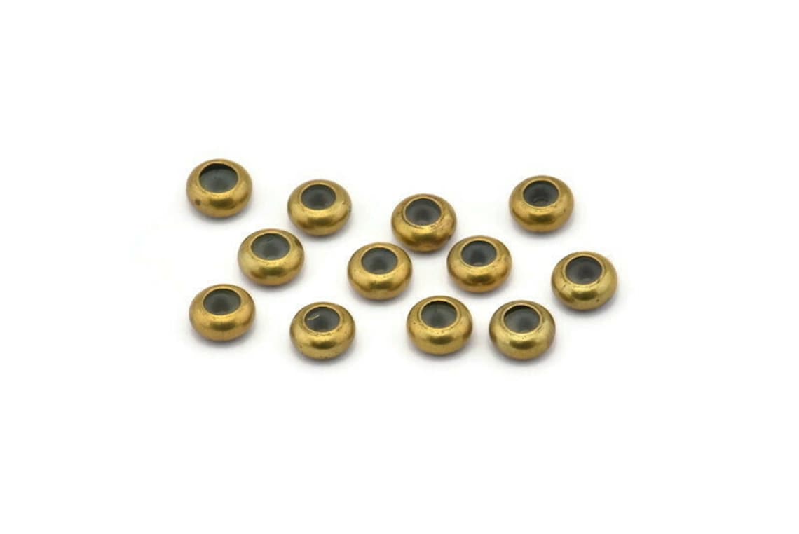 Brass Bead Keeper 12 Raw Brass Bead Keeper Silicone and Etsy