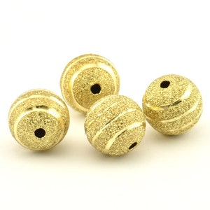 Brass Ball Bead, 24 Raw Brass Spacer Beads, Findings (12mm) D1238