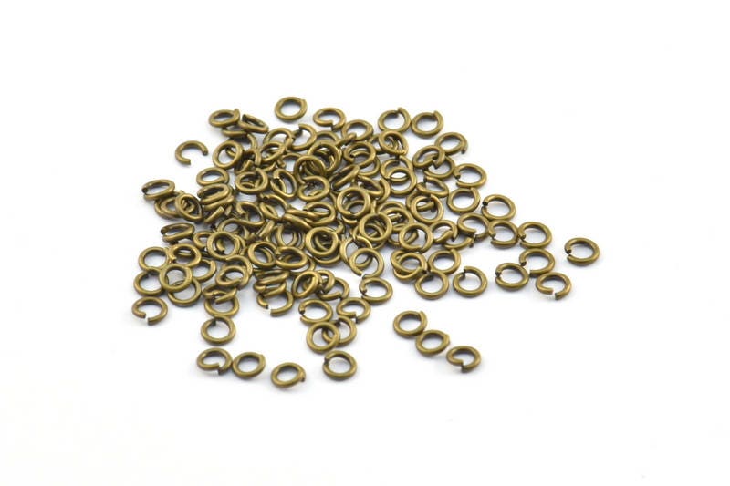 3mm Jump Ring - 200 Antique Brass Jump Rings (3x0.60mm) A0374 - Etsy