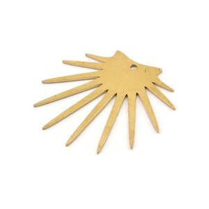 Brass Sun Charm, Raw Brass Sun Charms, Brass Earring Charms, Brass Charms for Jewelry Making (27x26x0.60mm) SMP1381