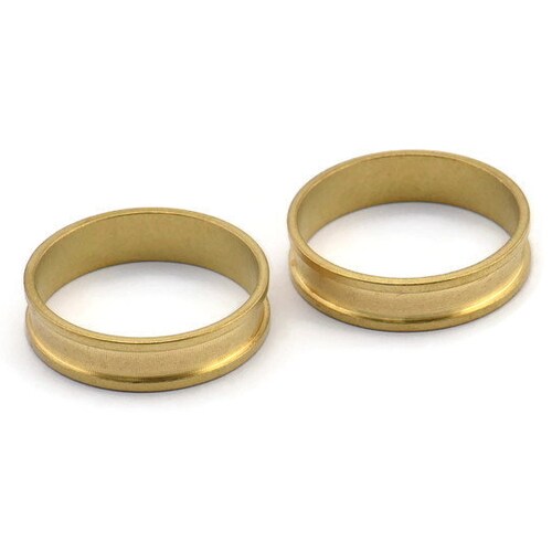 Brass Channel Ring 10 Raw Brass Channel Ring Settings glue Etsy