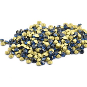Montana Swarovski Diamond, 12 Montana Swarovski Diamonds For 4.8mm Pad SS20