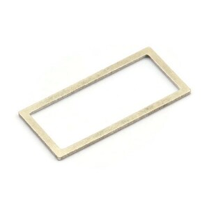 May include: A silver-coloured metal frame with a rectangular shape.