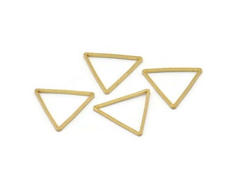 17mm Brass Triangles, 50 Raw Brass Triangles (17x17x17mm) Bs-1123