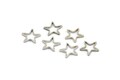 Silver Star Charm, 100 Silver Tone Open Star Charms (10x0.9x0.4mm) BS 2387 product logo