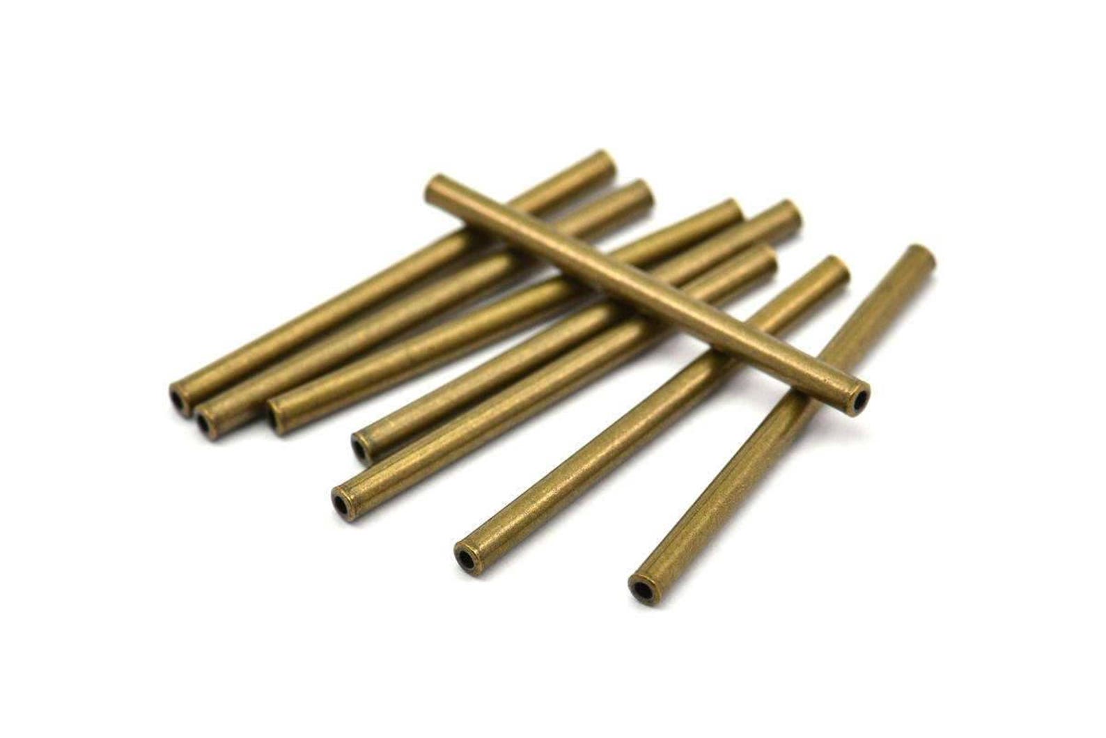 Antique Bronze Tubes 250 Antique Bronze Tone Copper Tube Etsy