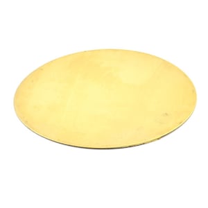 Messing Rondell, 2 Große runde Messing Rohlinge (82x0.50 mm) BS 1681