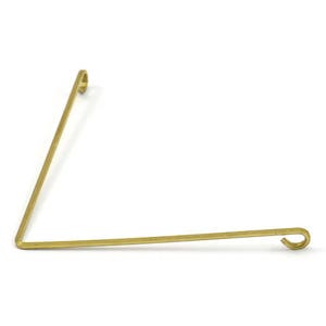Brass Wire Pendant, 24 Raw Brass Wire Pendant With 2 Holes (45x0.8mm) BS 1763