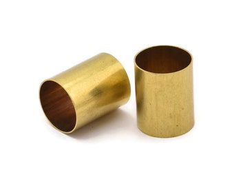 6 Raw Brass Tubes (20x25mm) Bs 1493