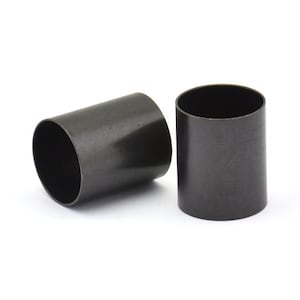 Black Tube Beads, 6 Oxidized Brass Black Industrial Tube Findings (16x13mm) Brc183 R029 S836