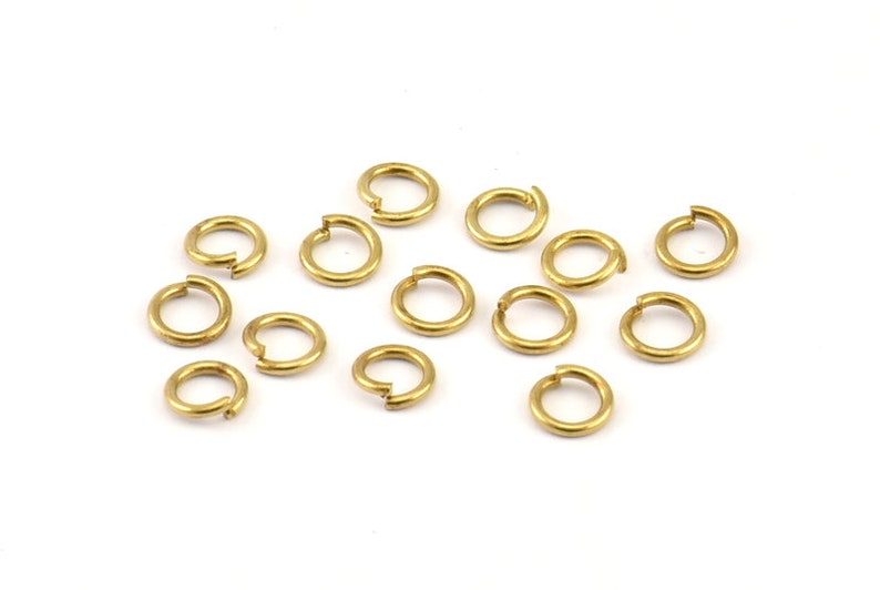 5mm Jump Ring 500 Raw Brass Jump Rings 5x0.80mm A0820 zdjęcie 1