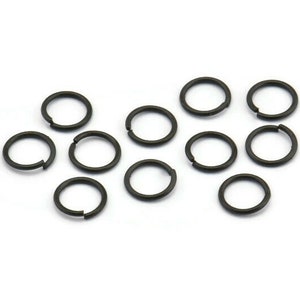 7mm Black Jump Ring, 500 Oxidized Brass Black Jump Rings (7x0.80mm) A0325 S452
