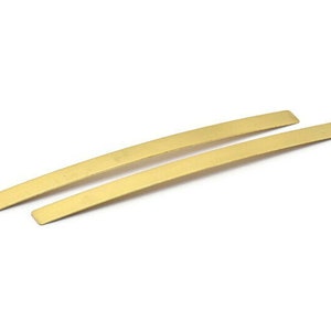 Diy Brass Bracelet, 5 Raw Brass Bracelet Stamping Blanks, Bangles (145x10x0.80mm) D0250