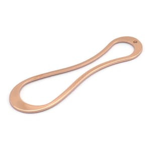 Rose Gold Irregular Charm, 4 Rose Gold Plated Brass Irregular Charms With 1 Hole, Findings, Earrings, Pendants (51x15x11x0.80mm) D1161 Q0872