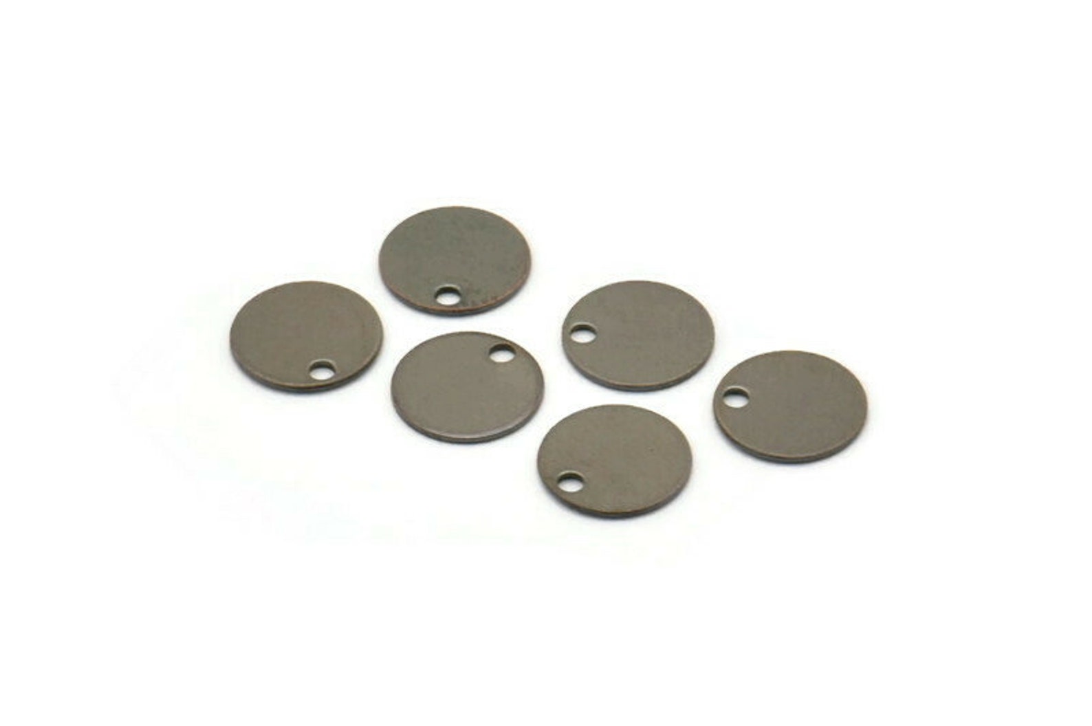 Antique Brass Tag 100 Antique Brass Tags Connector Rings | Etsy