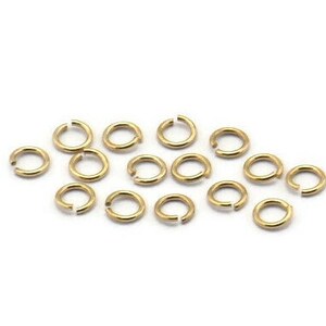 3mm Jump Ring - 250 Gold Plated Brass Jump Rings (3x0.50mm) A0716