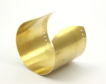 Raw Brass Cuff - Raw Brass Cuff Bracelet Bangle (60x0.80mm) Brass 061