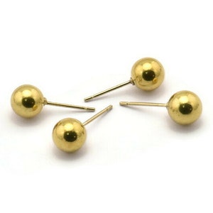 Stainless Ball Post, Stainless Steel Earring Posts 8mm Ear Studs Bs 1072--n0558