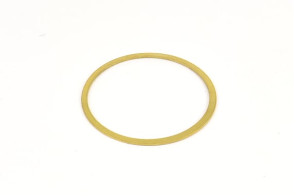 Circle Brass Charm, 50 Raw Brass Connector Rings (31mm) Brs 452 A0190