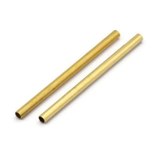 Raw Brass Bar 25 Raw Brass Tubes 3x50mm Bs 1445 Etsy