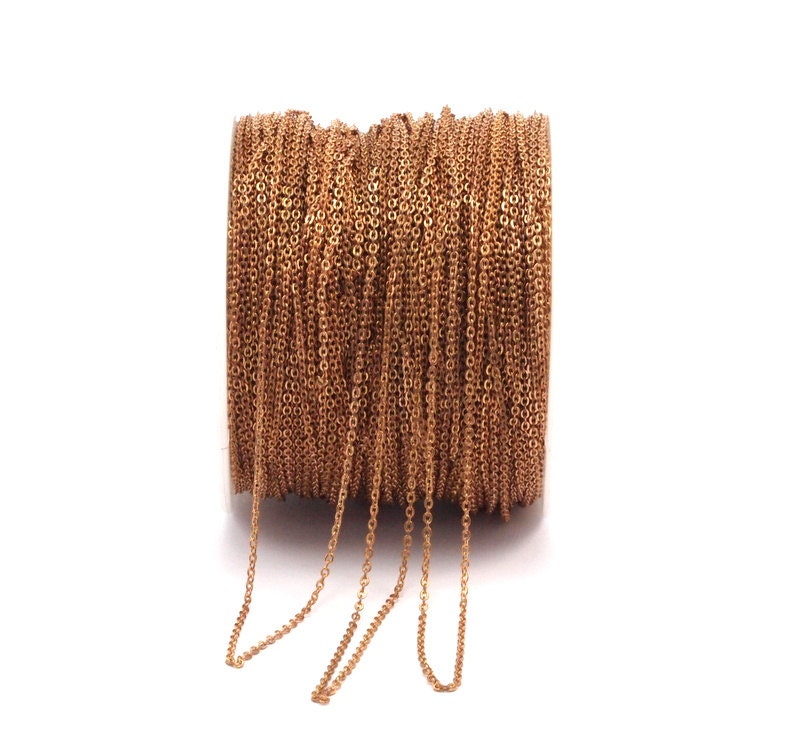 Red Brass Chain 20 M 1.2x1.5mm Red Brass Soldered Chain Etsy UK
